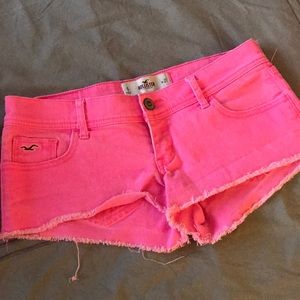 Hollister pink shorts